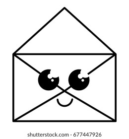 envelope mail kawaii character