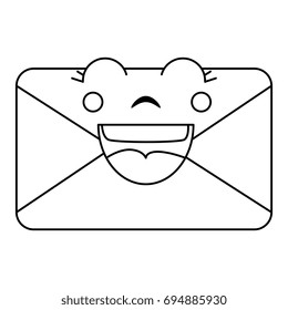 envelope mail kawaii character