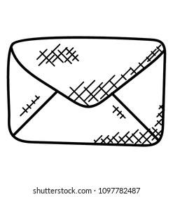 
An envelope, a mail or letter concept
