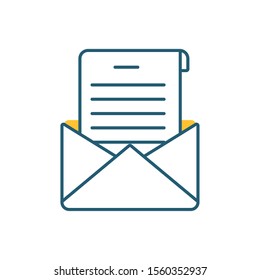 envelope mail letter isolated icon vector illustration design