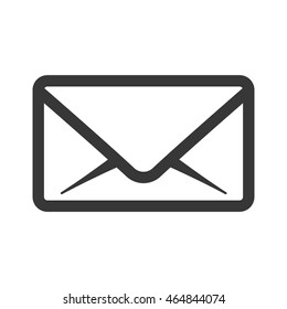 envelope mail message communication icon. Isolated and flat illustration. Vector graphic