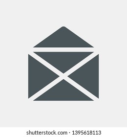 Envelope mail message icon quality vector illustration cut
