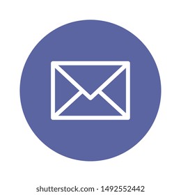 envelope mail message isolated icon