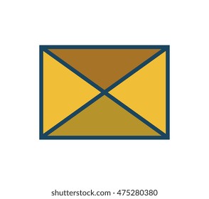 envelope mail message isolated icon vector illustration design