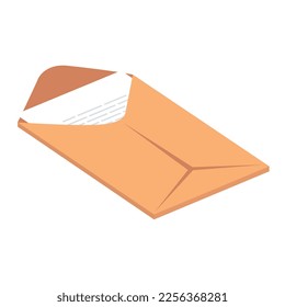 envelope mail open document icon
