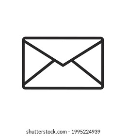 Envelope mail paper communication isolated white letter message. Business envelope mail icon post office illustration vector. Correspondence email postal sign element. Electronic mail information icon