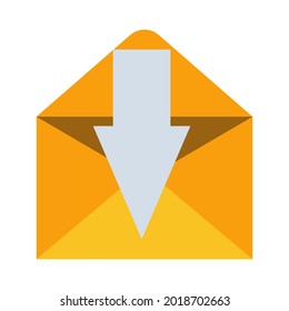 Envelope mail paper communication isolated white letter message. Business envelope mail icon post office illustration vector. Correspondence email postal sign element. Electronic mail information icon