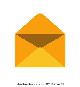 Comunicación de papel de correo de sobres mensaje de letra blanca aislada. Icono de correo de sobre comercial vector de ilustración de oficina postal. Elemento de correspondencia postal de correo electrónico. Icono de información de correo electrónico