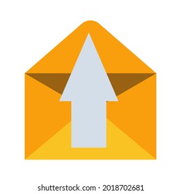 Envelope mail paper communication isolated white letter message. Business envelope mail icon post office illustration vector. Correspondence email postal sign element. Electronic mail information icon