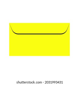 Comunicación de papel de correo de sobres mensaje de letra blanca aislada. Icono de correo de sobre comercial vector de ilustración de oficina postal. Elemento de correspondencia postal de correo electrónico. Icono de información de correo electrónico