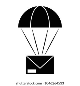 envelope mail with parachute