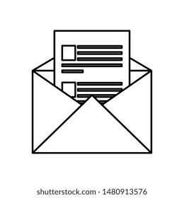 envelope mail post isolated icon