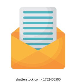 envelope mail postal isolated icon vector illustration design