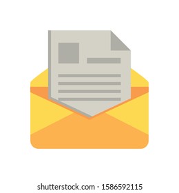 envelope mail postal service icon vector illustration design