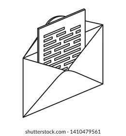 envelope mail send isolated icon