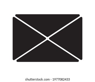 envelope mail silhouette isolated icon