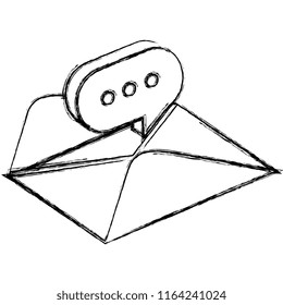 envelope mail with speech bubble