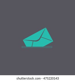 envelope mail symbol. Flat design style. EPS
