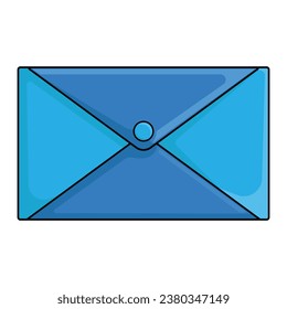 Envelope mail symbol vector for office illustration design element