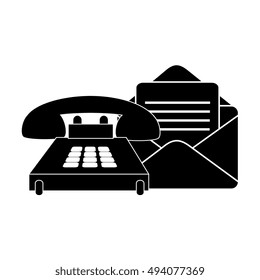 envelope mail and telephone