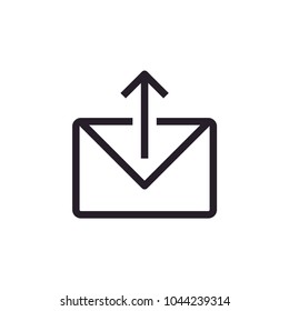 Envelope mail upload download Simple Vector Icon