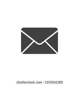 Envelope mail vector icon. filled flat sign for mobile concept and web design. Email message glyph icon. Symbol, logo illustration. Vector graphics