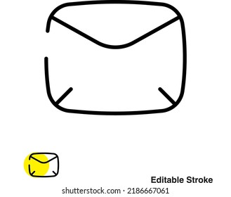 Vektorliniensymbol für E-Mail-Umschläge