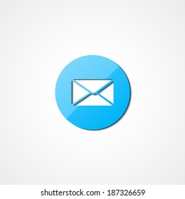 Envelope Mail web icon, on white background