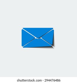 Envelope Mail web icon, on white background