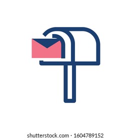 Envelope and mailbox design, Message email mail letter marketing communication card and document theme Vector illustration