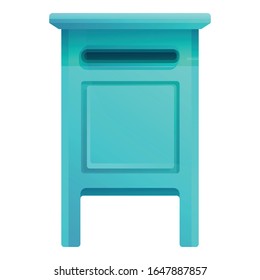 Envelope mailbox icon. Cartoon of envelope mailbox vector icon for web design isolated on white background