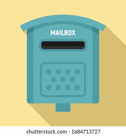 Icono de buzón de sobres. Icono vectorial de buzón de sobres para diseño web