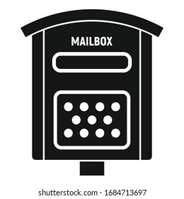Envelope mailbox icon. Simple illustration of envelope mailbox vector icon for web design isolated on white background