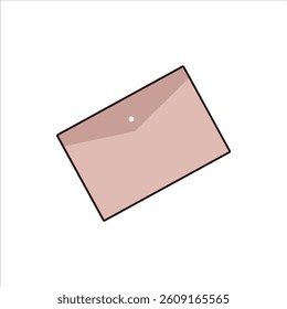 Envelope for Mailing and Office Use Editable and Stylized Vector Illustration Ideal for Office and Stationery Design.
