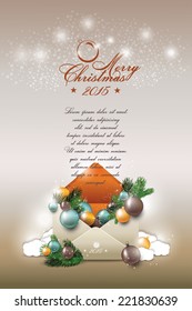Envelope  merry christmas
