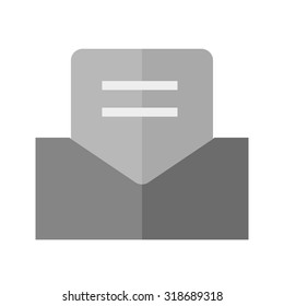 Envelope, message, address icon vector image.Can also be used for email, communication and messaging. Suitable for mobile apps, web apps and print media. 