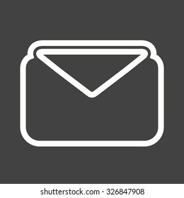 Envelope, message, address icon vector image.Can also be used for email, communication and messaging. Suitable for mobile apps, web apps and print media. 