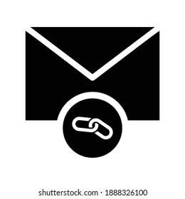 Envelope, message, fast email icon. Glyph vector isolated on a white background.