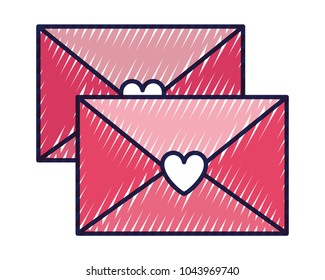 envelope message greeting heart love romantic
