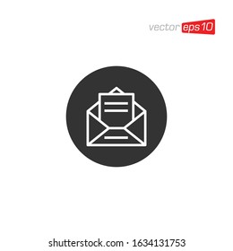 Envelope Message Icon Design Vector