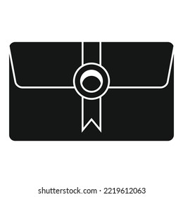 Envelope message icon simple vector. Mail letter. Email paper