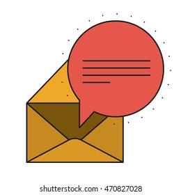 envelope message isolated icon vector illustration design