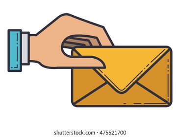 envelope message isolated icon vector illustration design