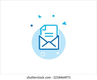 Envelope Message Stroke Line Icon
, Envelope Message Vector Illustration
