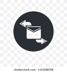 Envelope with Message vector icon isolated on transparent background, Envelope with Message logo concept