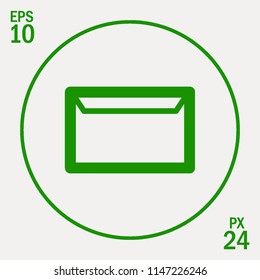 Envelope minimal vector icon. Post flat line icon for websites and mobile minimalistic flat design.