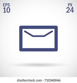 Envelope minimal vector icon. Post flat line icon for websites and mobile minimalistic flat design.