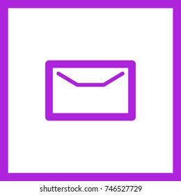 Envelope minimal vector icon. Post flat line icon for websites and mobile minimalistic flat design.