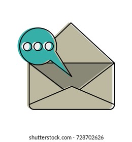 envelope mobile messaging icon image