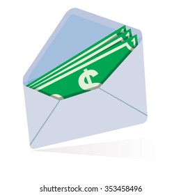 envelope with money 